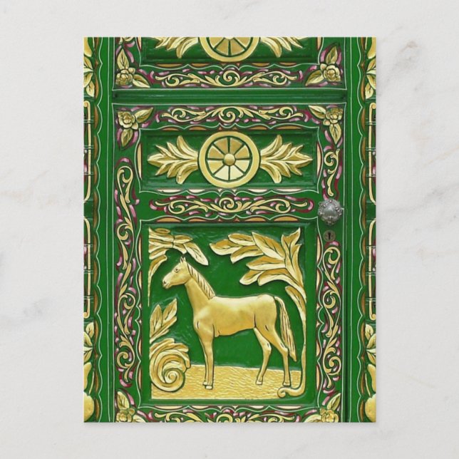 Carte Postale Détail de la porte tzigane (Devant)
