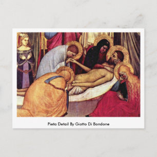 Carte Postale Détail De Pieta Par Giotto Di Bondone