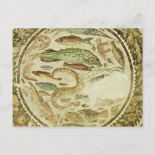 Carte Postale Détail de poisson, Les Quatre Saisons, de Vega Baj