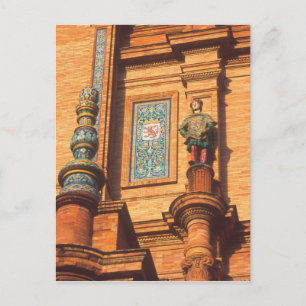 Carte Postale Détail de statue en céramique sur la Plaza de Espa