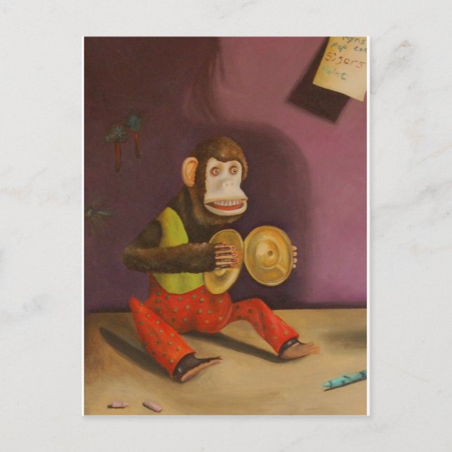 Carte Postale Détail d'enfant coquin (Singe) (Devant)