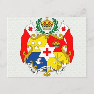 Carte Postale Détail des armoiries des Tonga