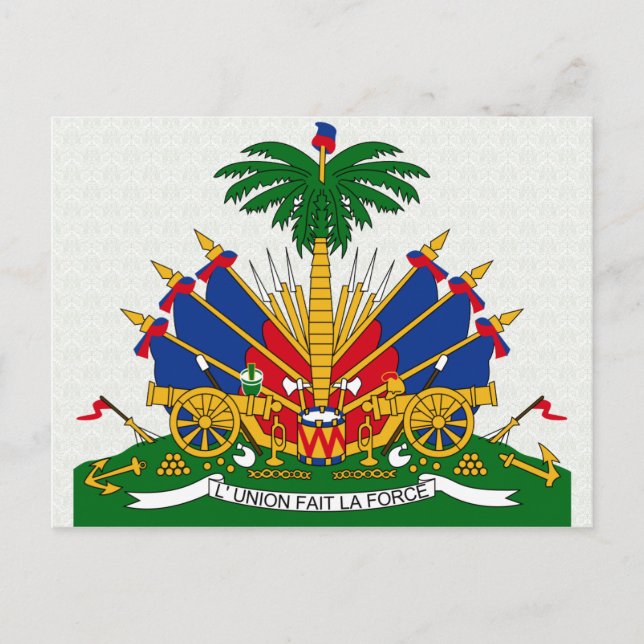 Carte Postale Détail des armoiries d'Haïti (Devant)