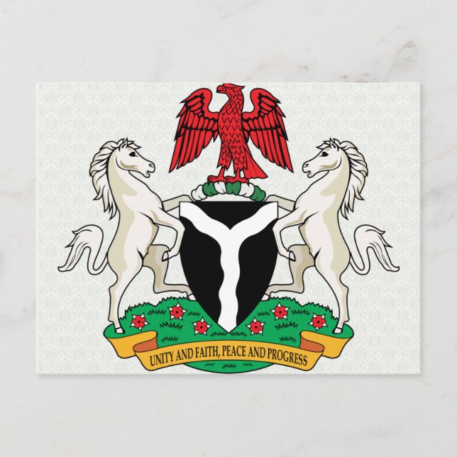 Carte Postale Détail des armoiries du Nigeria (Devant)