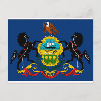 Carte Postale Détail du drapeau de l'État de Pennsylvanie