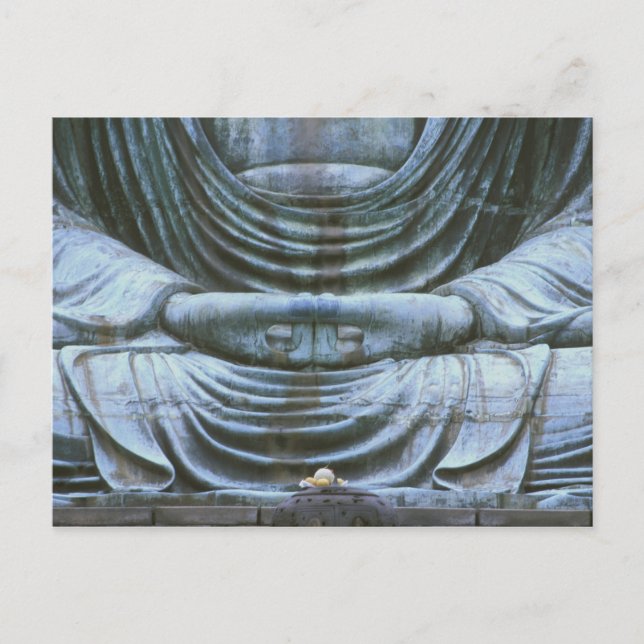 Carte Postale Détail du grand bouddha, temple Kotokuji, Kamakura (Devant)