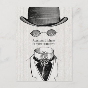 Carte Postale Détective Privée Homme Invisible