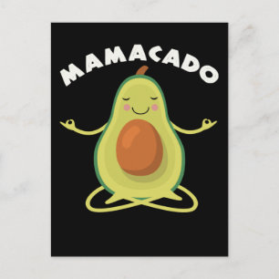 Carte Postale Détendez-vous Avocado Yoga Mère