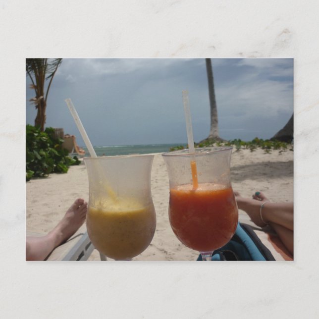 Carte Postale Détendez-vous sur la plage (Devant)