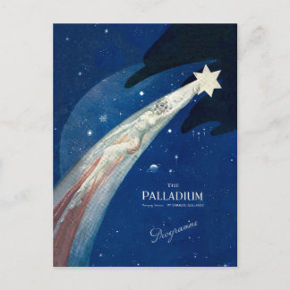 Carte postale d'étoile de Noël