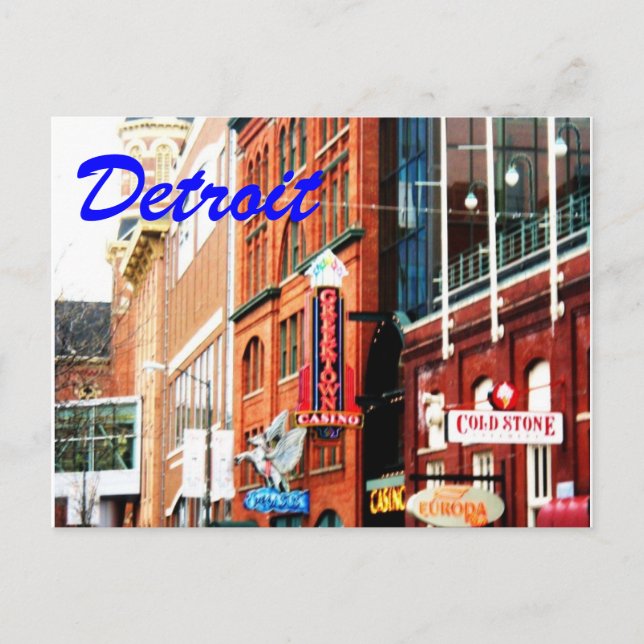 Carte postale Détroit1 (Devant)