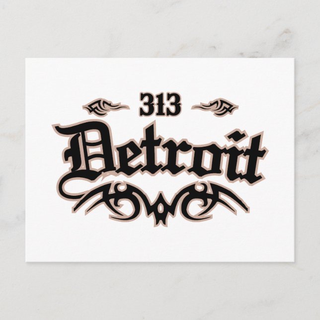 Carte Postale Détroit 313 (Devant)