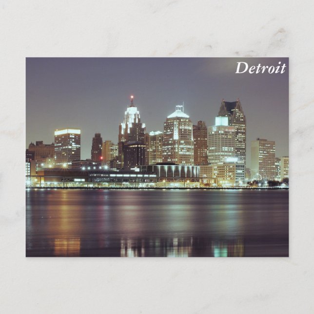 Carte Postale Detroit, Michigan (Devant)