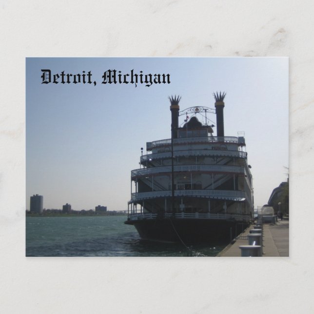 Carte Postale Detroit, Michigan (Devant)