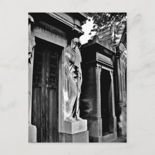 Carte Postale Deuil dans le cimetière