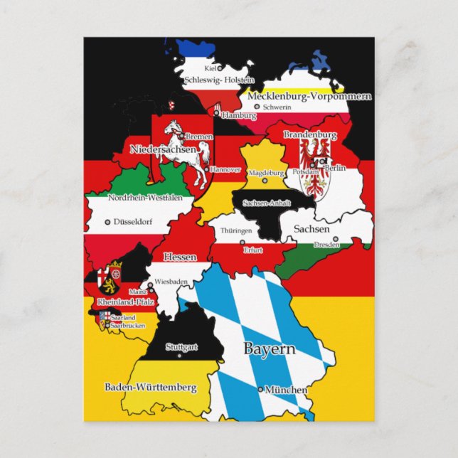 Carte Postale Deutsche Bundesländer (Devant)