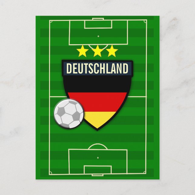 Carte Postale Deutschland Allemagne Football (Devant)