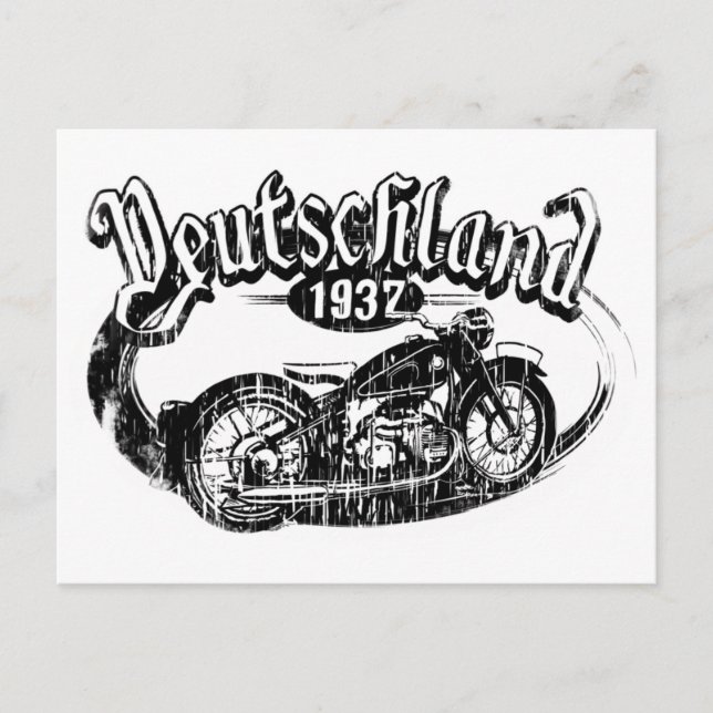 Carte postale Deutschland Vintage Motorcycle (Devant)