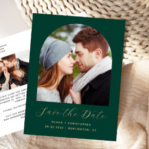 Carte Postale Deux arcs photo Emerald Green QR Code Enregistrer 