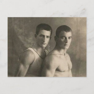 Carte Postale Deux athlètes