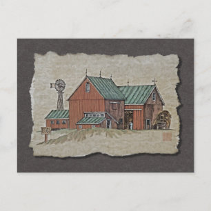 Carte Postale Deux Barres et Hay Wagon