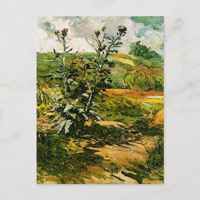 Carte Postale Deux chardons Van Gogh Art (Devant)