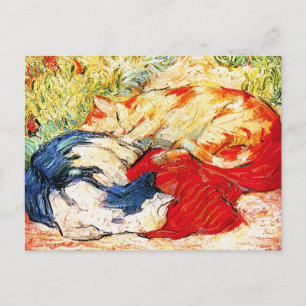 Carte postale : Deux chats