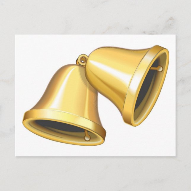 Carte Postale Deux cloches d'or (Devant)