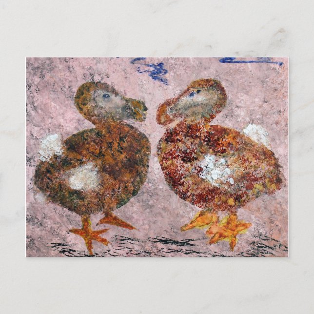 Carte postale Deux Dodos (Devant)