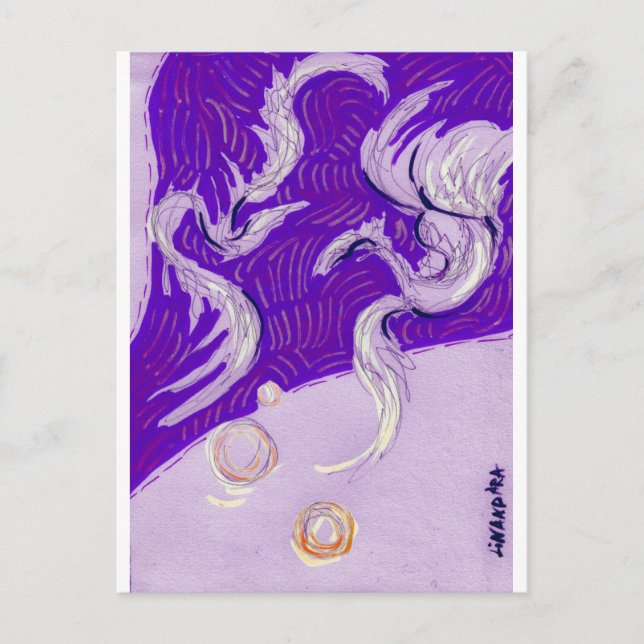 Carte Postale Deux Dragons, Trois Soleils (Devant)