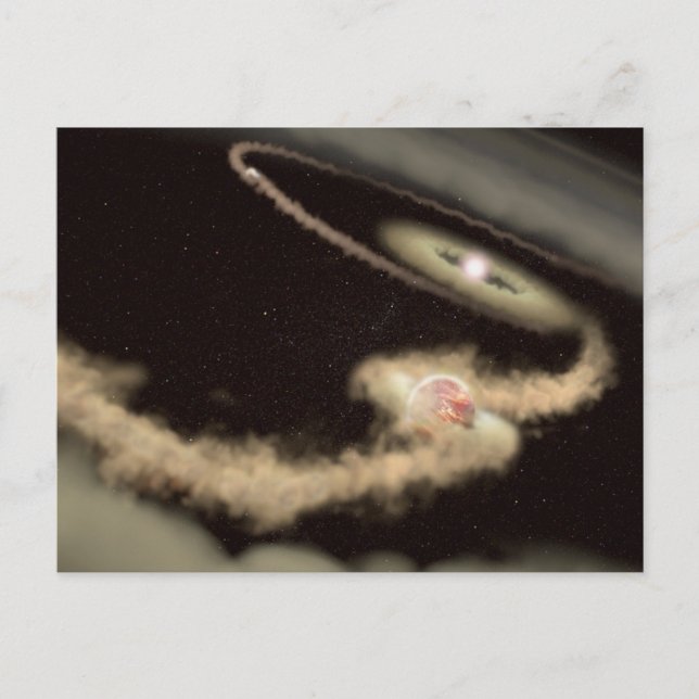 Carte Postale Deux Exoplanètes Géantes De Gaz Orbitant Une Jeune (Devant)