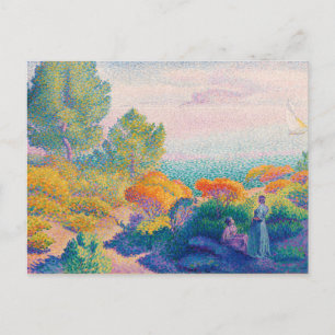 Carte Postale Deux femmes au bord de la mer, peinture célèbre,