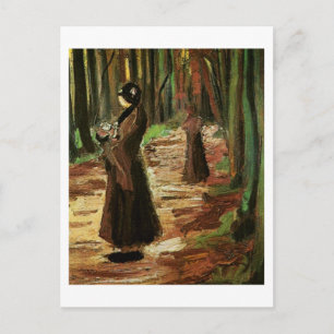 Carte Postale Deux femmes dans les bois, Van Gogh Art