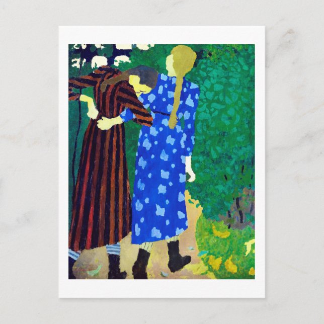 Carte Postale Deux Filles, Edouard Vuillard (Devant)