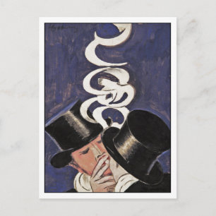 Carte Postale Deux Fumeurs par Cappiello