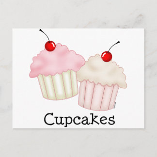 Carte Postale Deux Grands Cupcakes