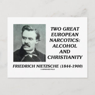 Carte Postale Deux grands stupéfiants européens : l'alcool chris