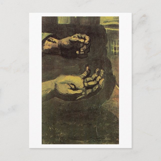 Carte Postale Deux mains (F66) Van Gogh Art (Devant)