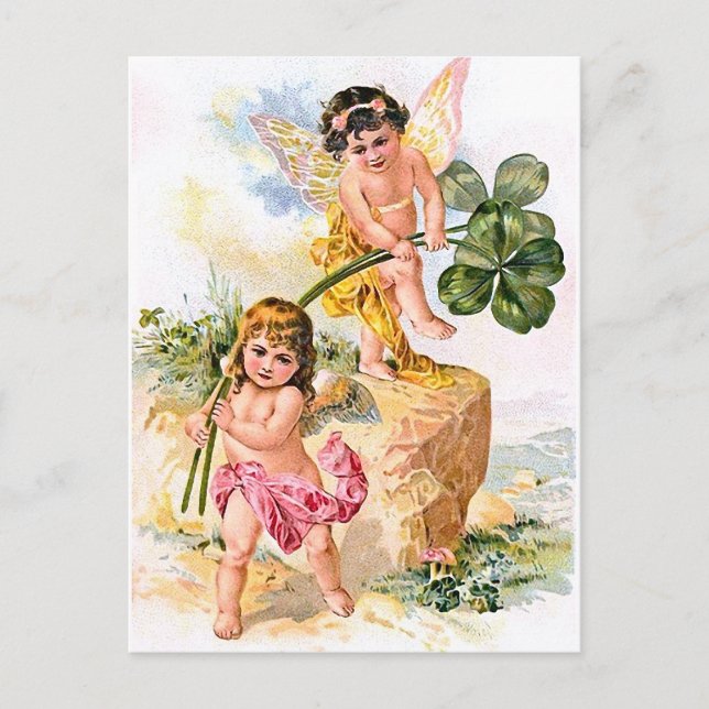 Carte Postale Deux papillons de charme (Devant)