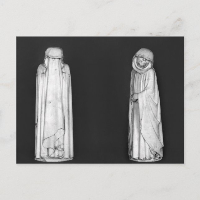 Carte Postale Deux personnes en deuil (Devant)