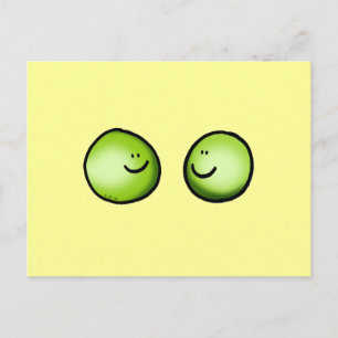 Carte Postale Deux petits pois