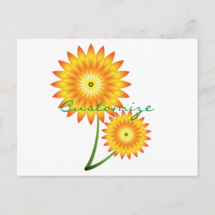 Carte Postale Deux Plantes de tournesol Thunder_Cove