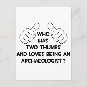 Carte Postale Deux pouces et des amours Être un archéologue