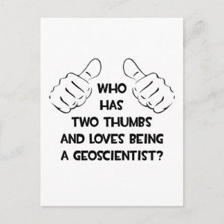 Carte Postale Deux pouces et des amours Être un géoscientifique