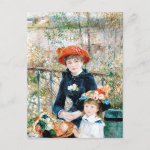 Carte Postale Deux Sisters, On the Terrace Auguste Renoir