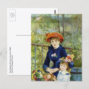 Carte Postale Deux Soeurs (En Terrasse) De Pierre Renoir
