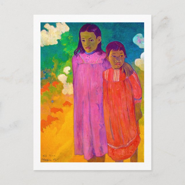 Carte Postale Deux Soeurs, Gauguin (Devant)