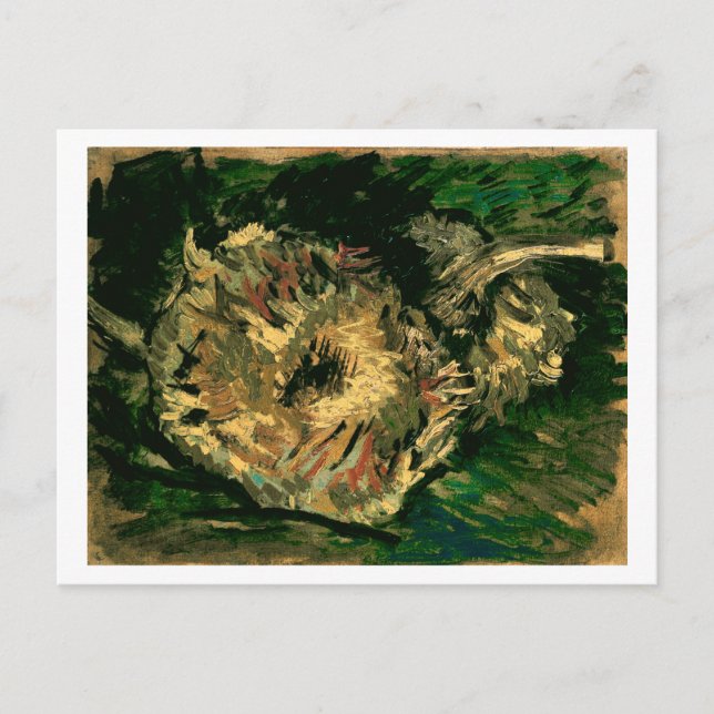 Carte Postale Deux Tournesols Coupés, Van Gogh Fine Art (Devant)