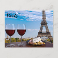 Deux verres de vin en café à Paris