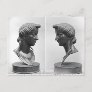 Carte Postale Deux vues d'un buste de Livia